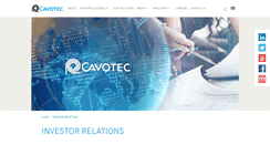 Desktop Screenshot of investor.cavotec.com