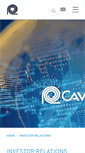 Mobile Screenshot of investor.cavotec.com